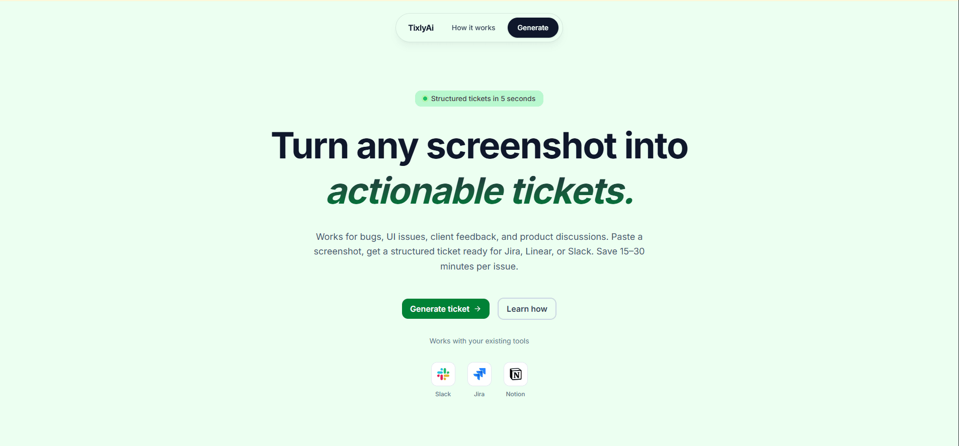 Screenshot of TixlyAI